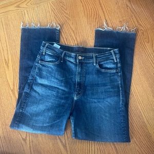 MOTHER DENIM hustler ankle fray jean